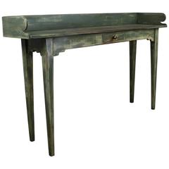 Painted Irish Server Made of Antique Wood 3