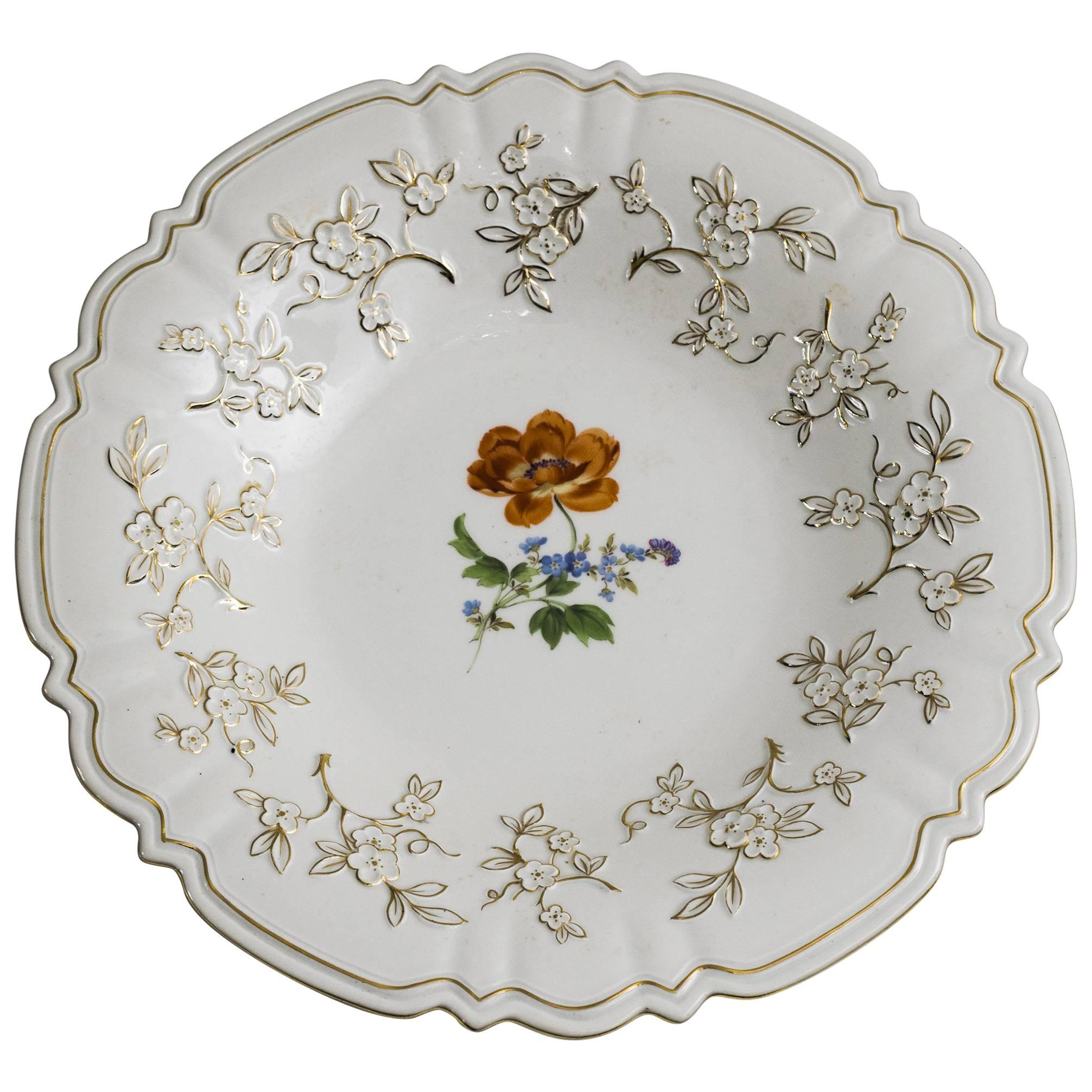 Florale Meissen Plate