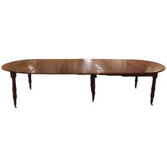 French Walnut Extension Dining Room Table