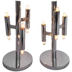 Pair of Lamps by Sciolari, Italy, 1970s