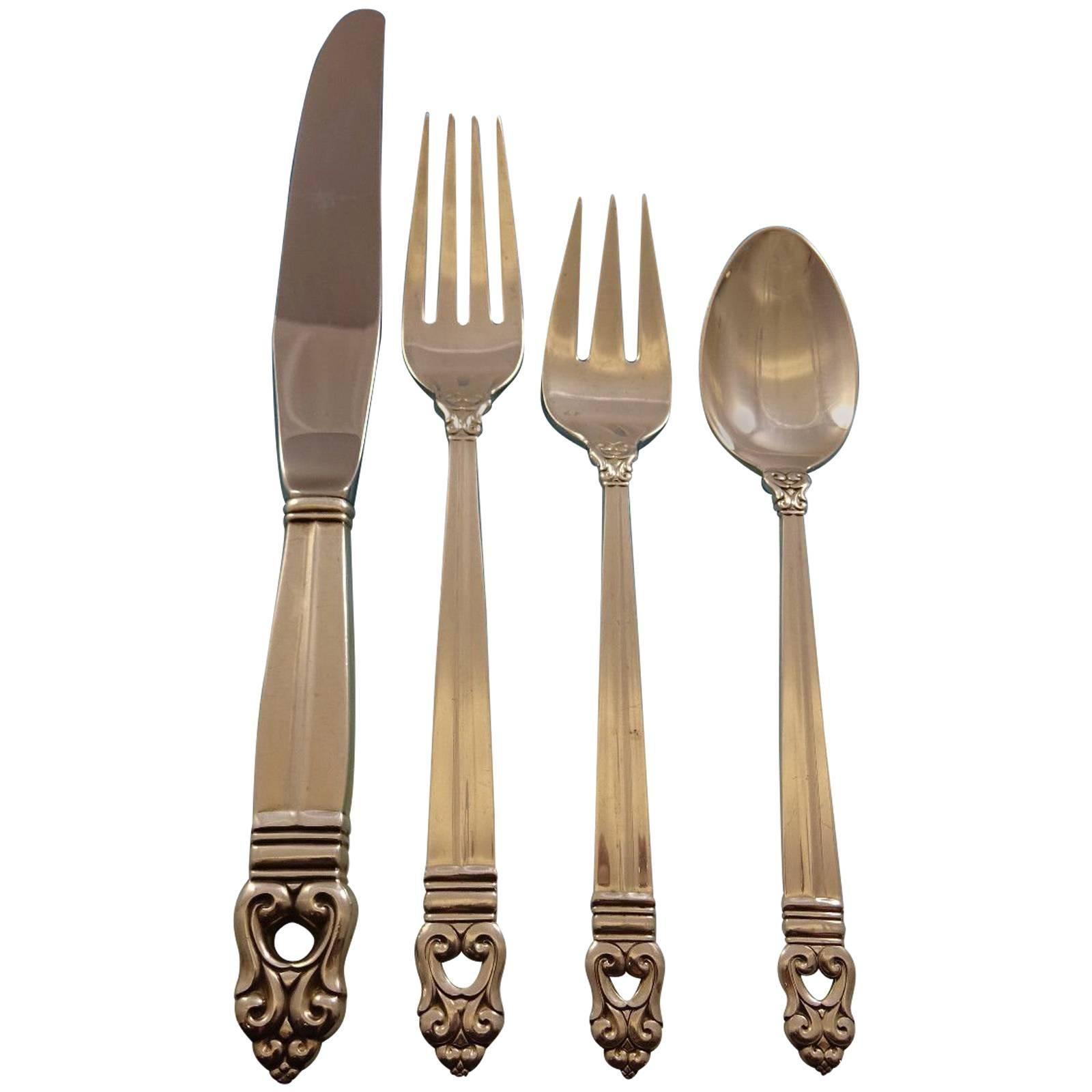 Royal Danish by International Sterling Silver Flatware Set 12 Service 108 Pieces