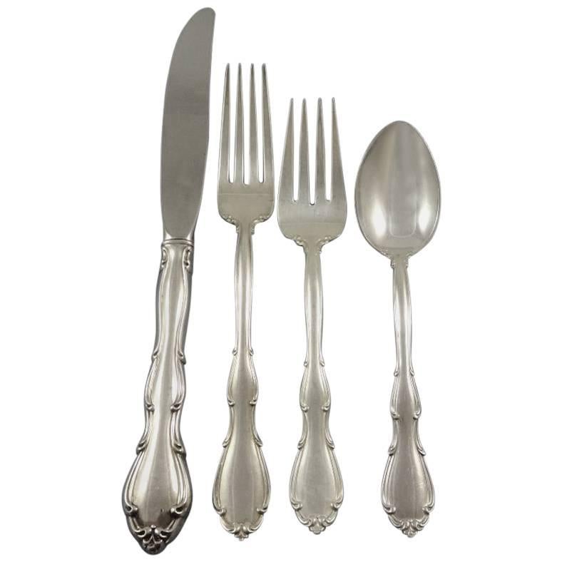 Fontana by Towle Sterling Silver Flatware Set 12 Service 64 Pieces For Sale