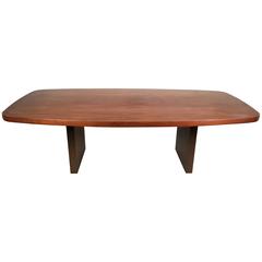 Oil Rubbed Bronze and Walnut Dining Table by Dunbar