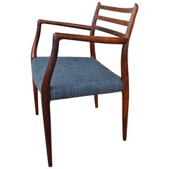 Niels Otto Moller Rosewood Armchair, Model 64