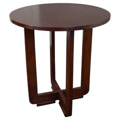 Early 1900s Solid Mahogany Art Deco End Table Great Quality, Condition and Make