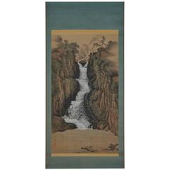 Sugitani Sessho "Nachi Falls," Japanese Scroll Painting 5