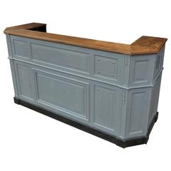 Used 1900s French Hotel Reception Double Face Desk Counter