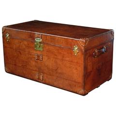 Goyard Leather Steamer Trunk 12