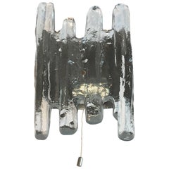 Kalmar Franken Sconces with Ice Block Glass