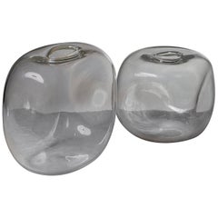 Set of Two Murano Glass Vases by Barbini