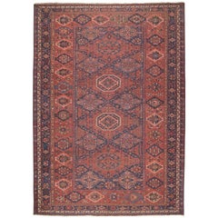 Fantastic Antique Caucasian Sumak Carpet