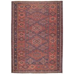 Fantastic Antique Caucasian Sumak Carpet 4