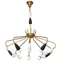 Stilnovo Chandelier Italian made in 1955 6