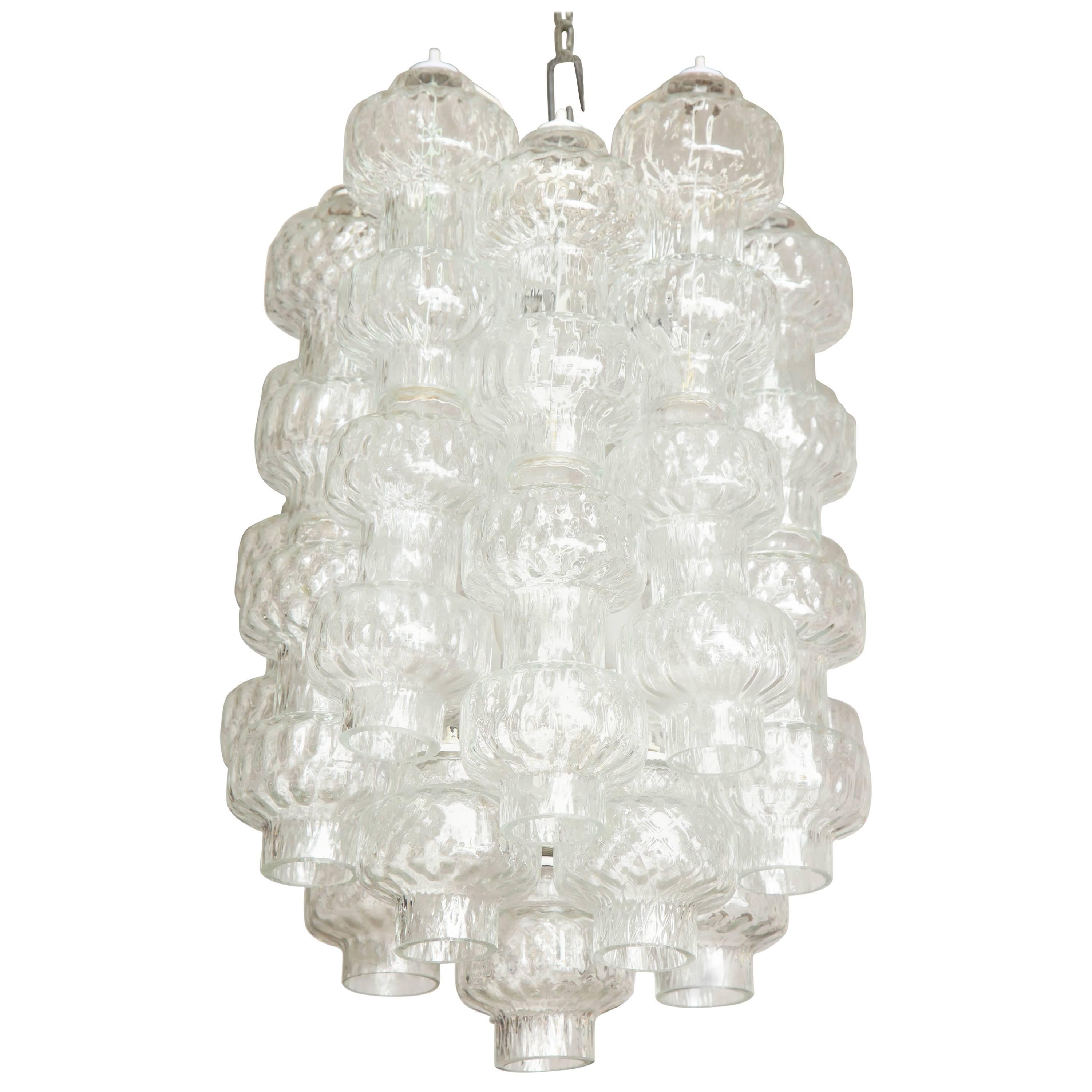 Venini chandelier made in Venice 1960 For Sale