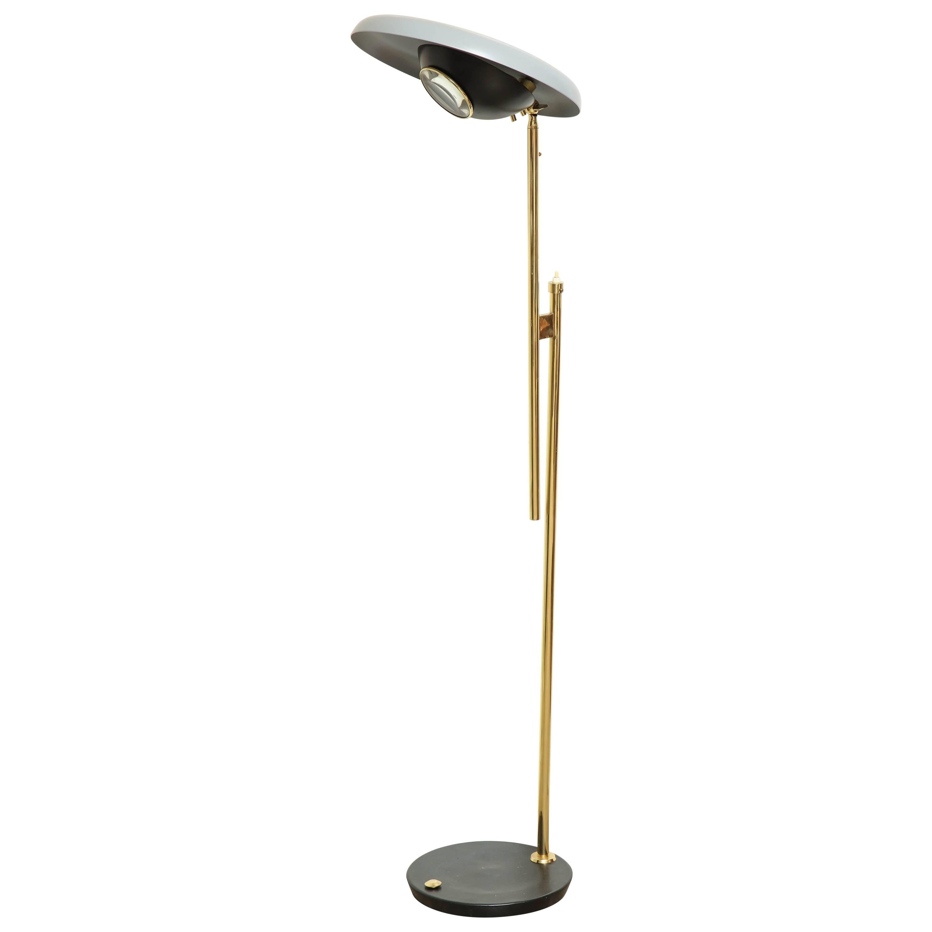 Oscar Torlasco Floor Lamp, Made by Lumi in Italy, 1955 For Sale