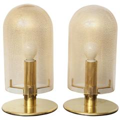 Pair of Seguso Table Lamps, made in Italy, 1970