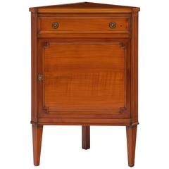 Directoire Style French Vintage Corner Cabinet