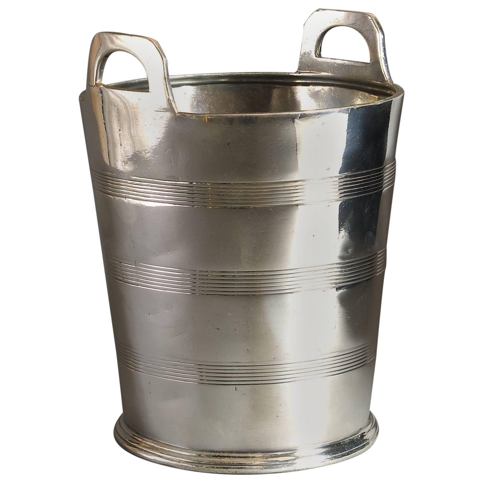 Early 20th Century Silver Plated Ice Pail