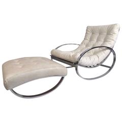 Mid-Century Renato Zevi "Ellipse" Rocking Chair by Selig 10