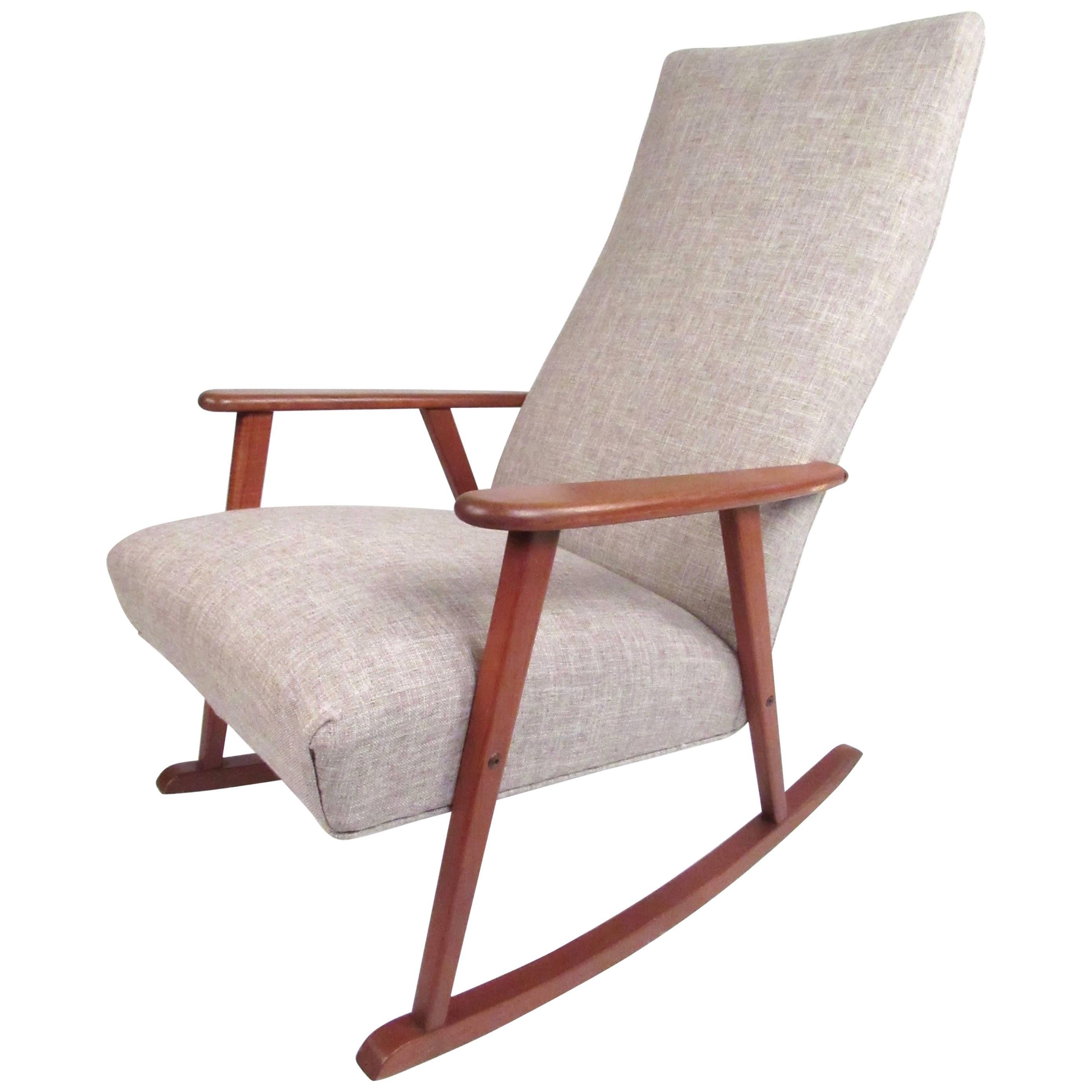 Mid-Century Modern Danish Teak Rocking Chair