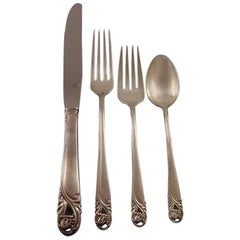 Spring Glory by International Sterling Silver Flatware Set 8 Service Luncheon