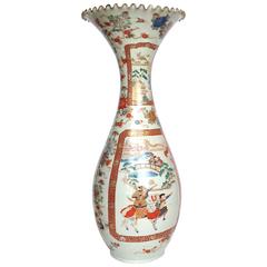 Japanese Kutani Vase Antique 30"