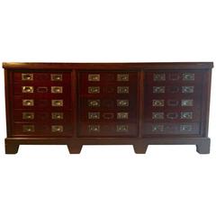 Antique Haberdashery Sideboard Chest Drawers Shop Counter Mahogany