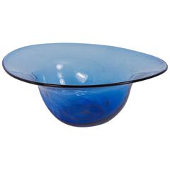Dimpled Blenko Glass Bowl 2