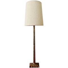 Brass Table Lamp with Shade