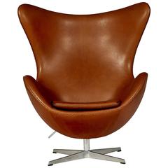 Arne Jacobsen for Fritz Hansen Leather Egg Chair