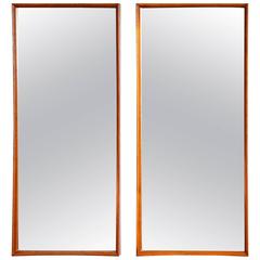 Pair of Svend Madsen for Falster Teak Mirrors