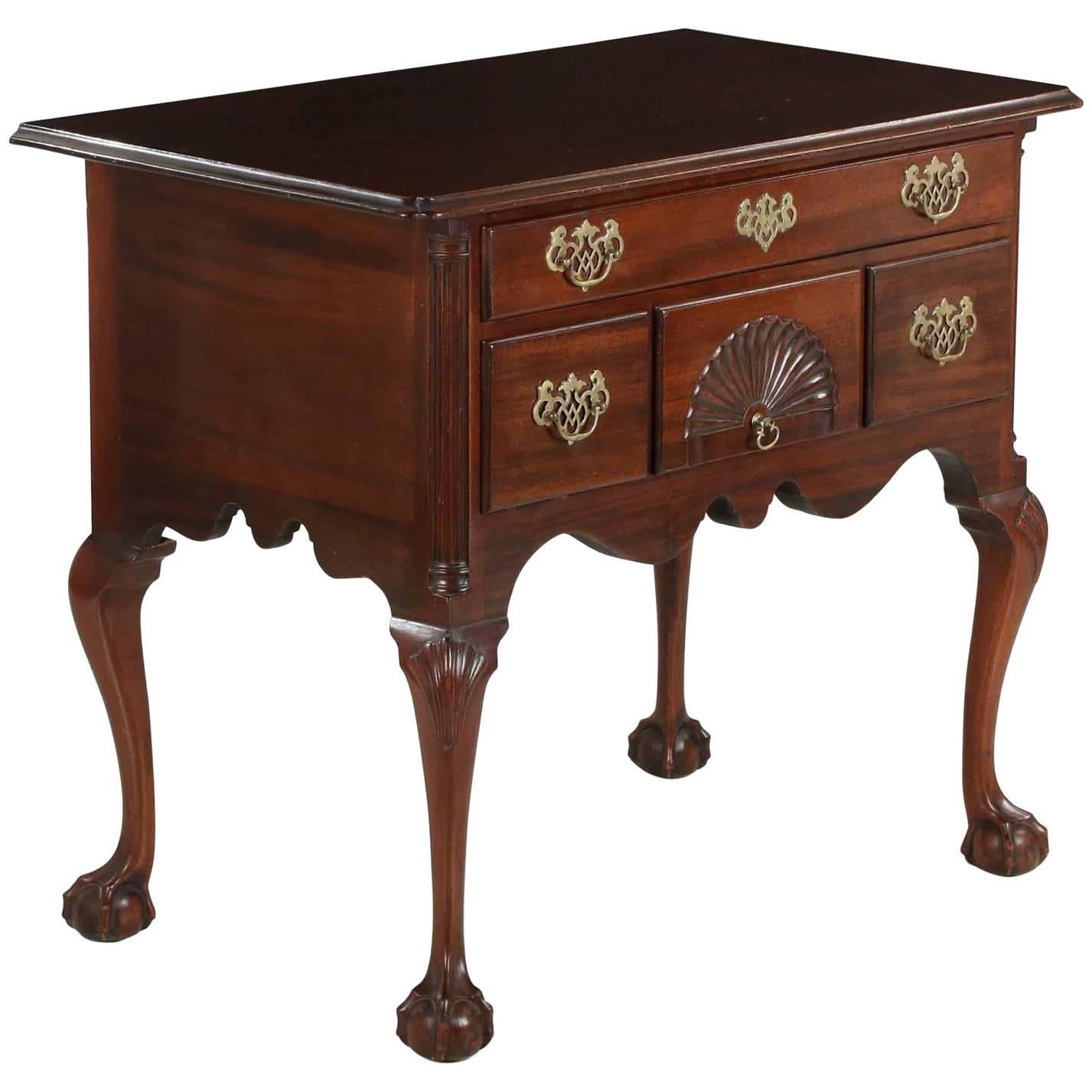 American Chippendale Style Mahogany Lowboy in the Connecticut Taste