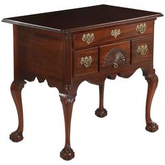 Antique American Chippendale Style Mahogany Lowboy in the Connecticut Taste