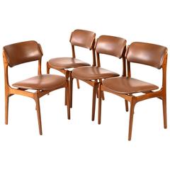 Set of Four Erik Buch Model 49 Dining Chairs