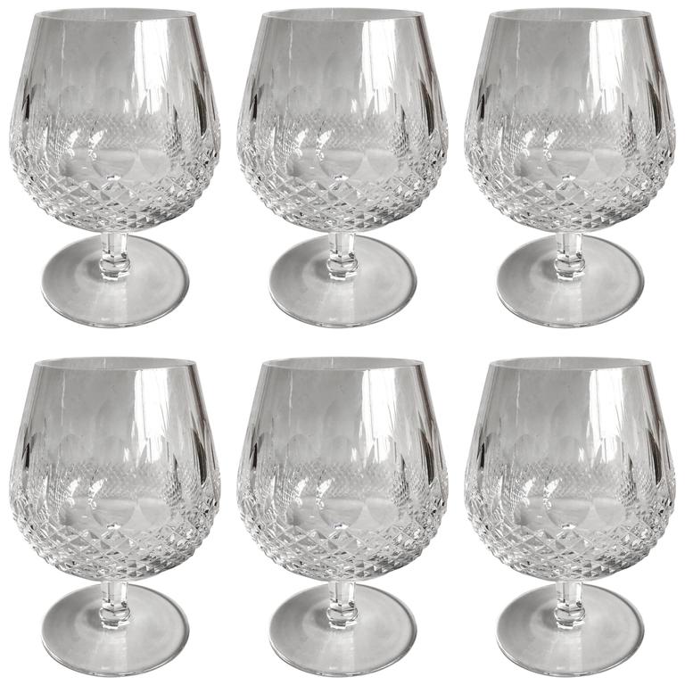 Waterford Colleen Crystal Brandy Snifters, Set of Six For Sale at 1stDibs