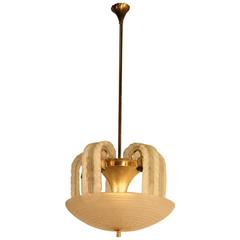 Chandelier Murano Art Glass, 1940s 11