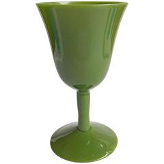 Green Goblets and Chargers Attributed to Portieux Vallerysthal 7