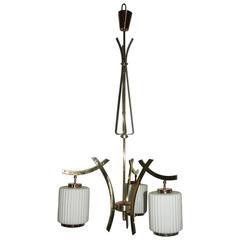 Particular Chandelier Bruno Chiarini Design Mid-Century Italian Design