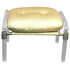 Vintage Gorgeous Lucite Bench in the Manner of Charles Hollis Jones