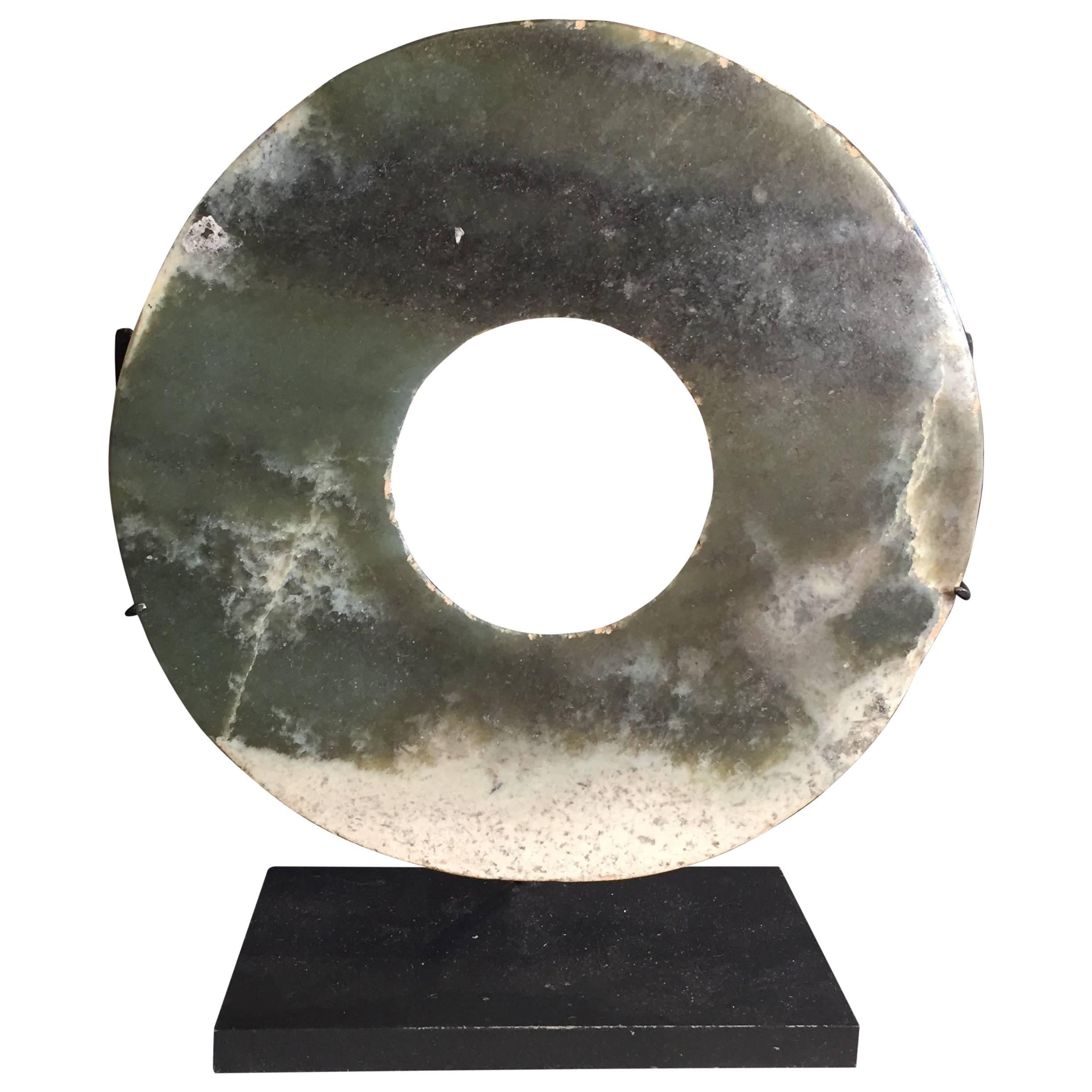 Authentic Jade Bi Disc from Ancient China 4000 Years Old