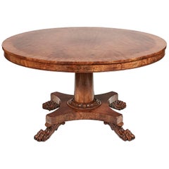 19th Century William IV Tilt-Top Mahogany Dining Table