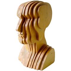 Laminated Plywood Handmade Head Sculpture