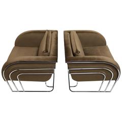 Pair of Milo Baughman for Thayer Coggin Lounge Chairs