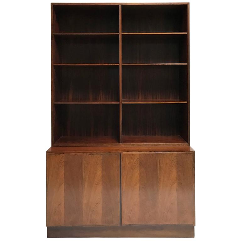 Revolving Danish MidCentury Modern Bookcase For Sale at 1stdibs