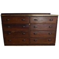 Vintage French Pine Apothecary Cabinet, 1930s