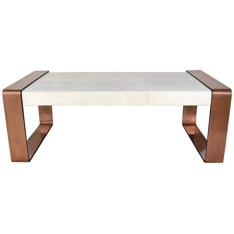 Shagreen Coffee Table For Sale at 1stdibs