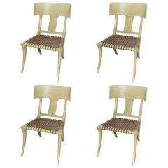 Set of Four Klismos Form Side Chairs 2