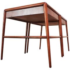 Pair of T. H. Robsjohn-Gibbings Single Drawer End Tables 2