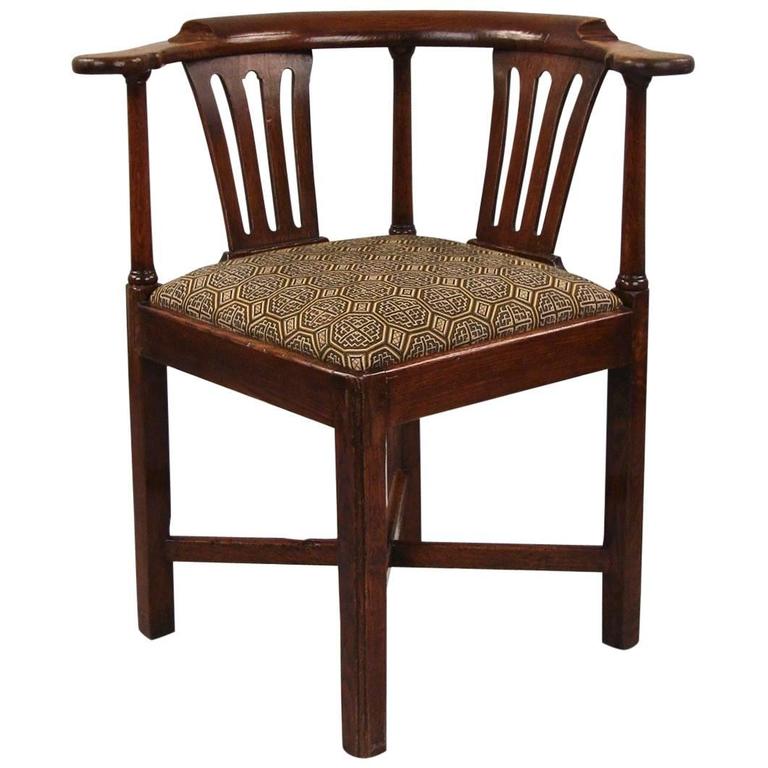 Antique English Corner Chair at 1stdibs