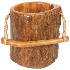 Vintage Japanese Wooden Bucket